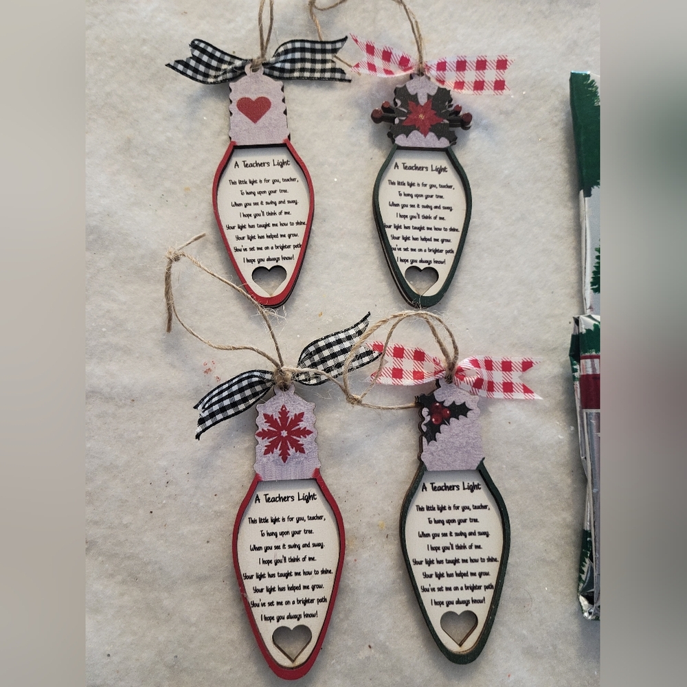 Teacher Christmas Ornaments - BOGO